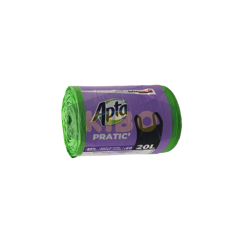 Sac poubelles éco-plastic 60x20L