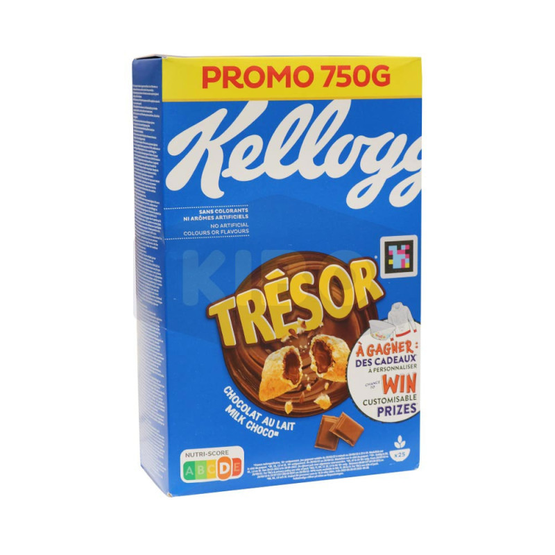 Céréales trésor chocolat au lait KELLOGG'S 750g