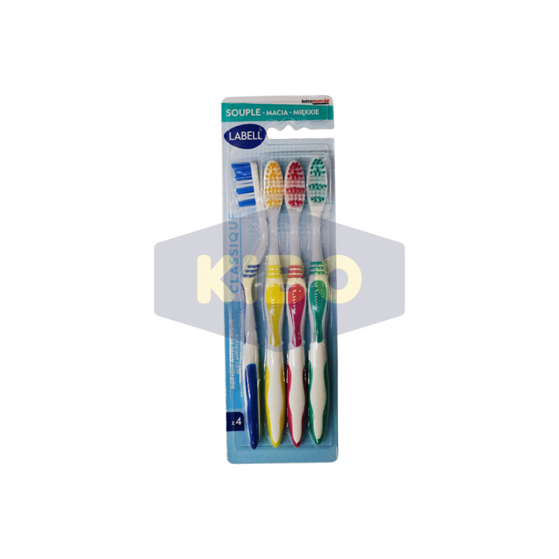 Brosses à dents protection souple family x 4 pièce
