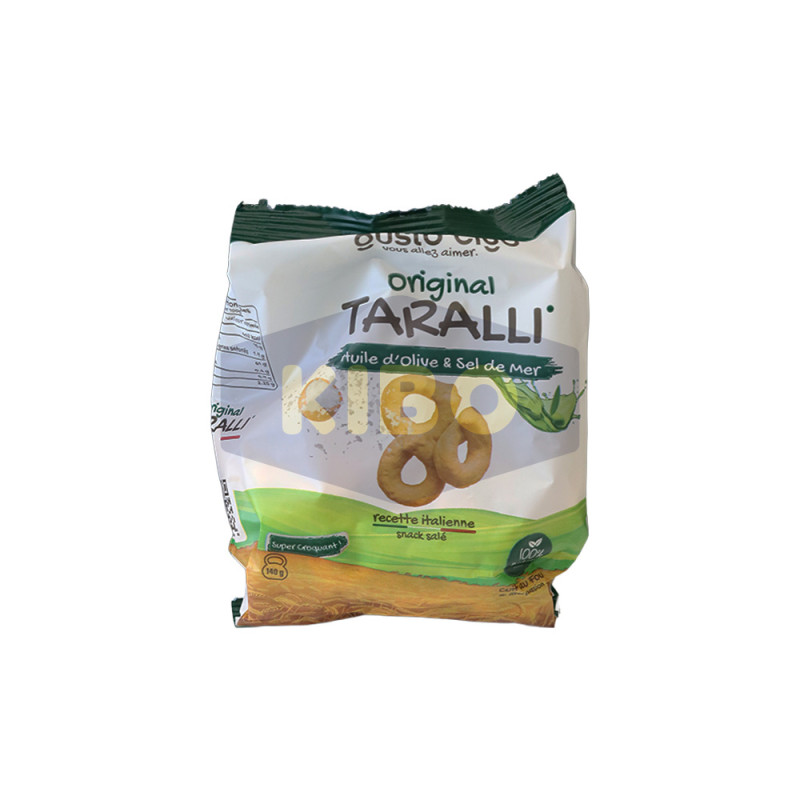 Biscuits salés à l'huile d'olive et sel de mer 140g
