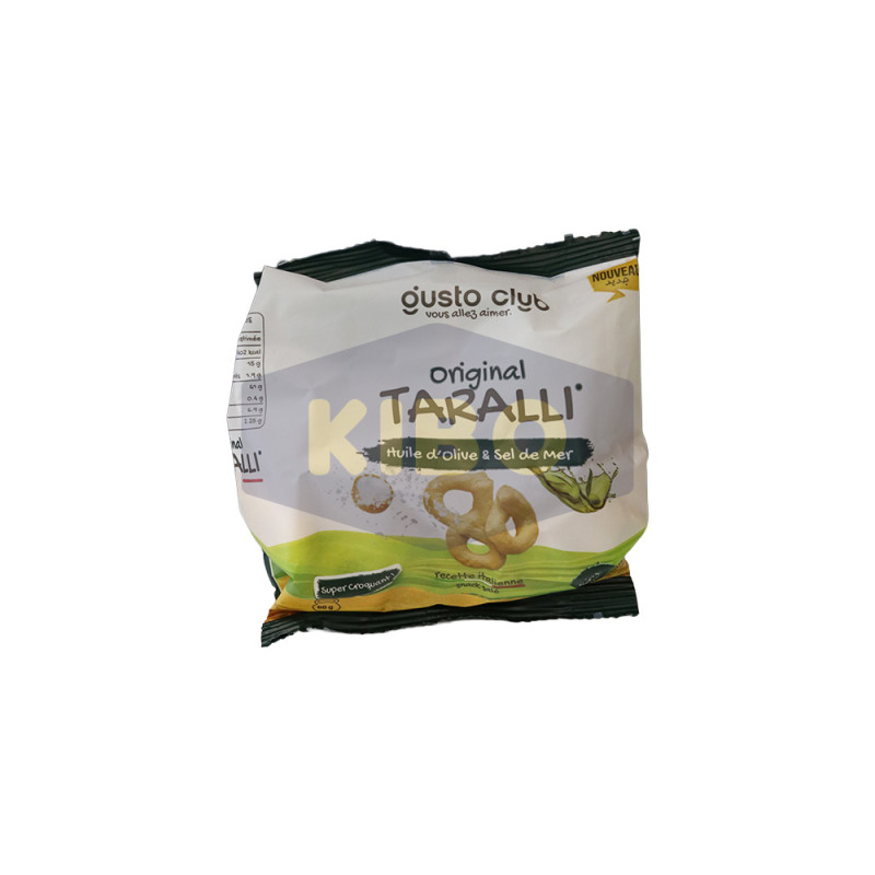 Biscuits salés à l'huile d'olive et sel de mer 60g