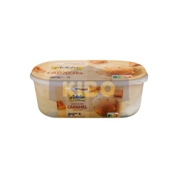 Crème glacée caramel fleur...