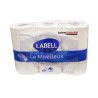 Papier toilette blanc le moelleux 3 plis x 6 rouleaux