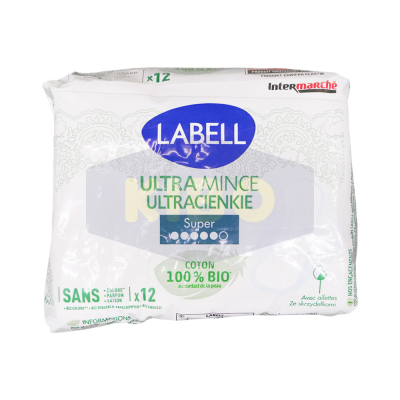 Serviettes hygiéniques Ultra Mince Super 12 pièces