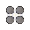 Set 4 moules à tartelette avec fond amovible métal Asimetria Ø10cm