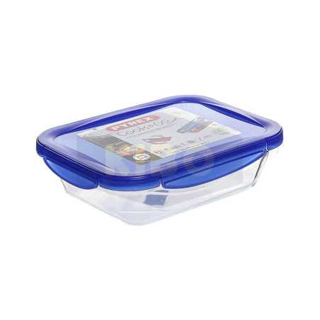 Boite de conservation rectangulaire en verre avec couvercle hermétique Cook &Go 1