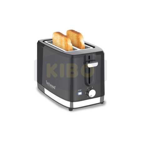 Grille pain noire inox 750W