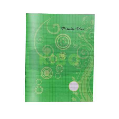 Cahier couverture plastique 192 pages  17x22cm