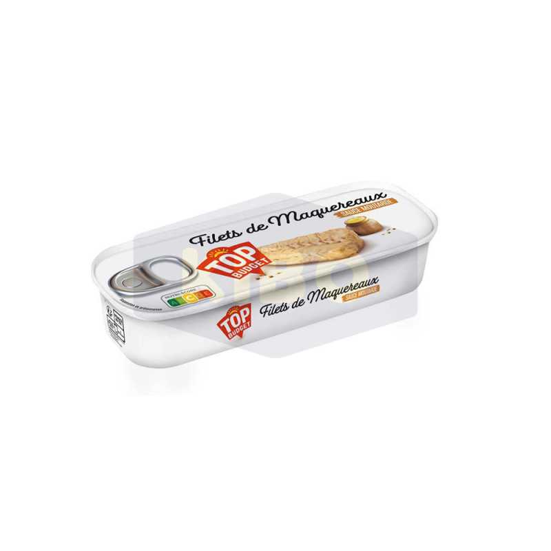 Filet  de maquereaux à la  sauce moutarde 169g