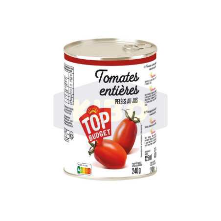 Tomates entières pelées au jus 240g