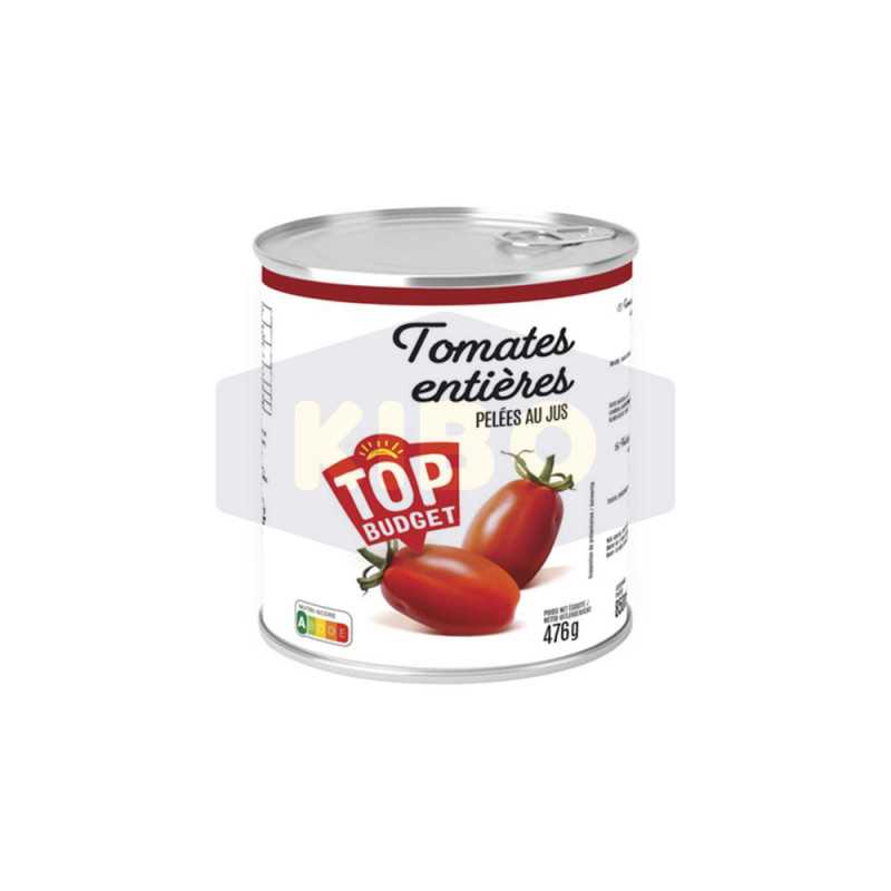 Tomates entières pelées au jus 476g
