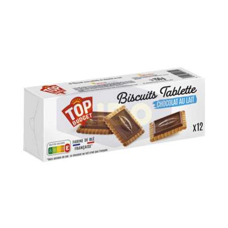 Biscuit avec tablette de chocolat au lait 150g