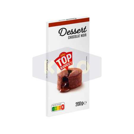 Tablette de chocolat noir à pâtisserie 200g