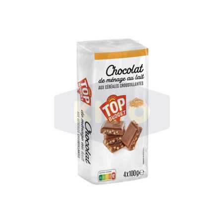 Tablette de chocolat  ménage au riz soufflé 400g