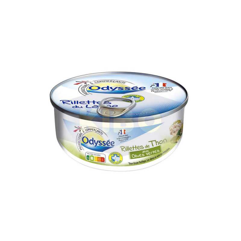 Rillettes de thon aux olives vertes 125g
