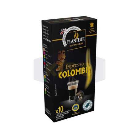 Café espresso colombie 10 capsules 52g