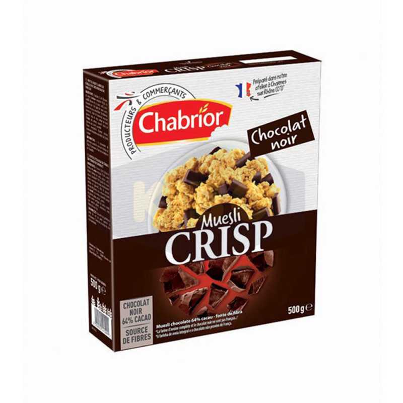 Muesli crisp chocolat noir 500g
