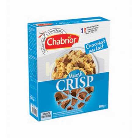 Muesli crisp chocolat au lait 500g
