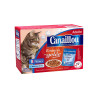 Emincés en gelée aux poissons pour chat adulte 12 sachets de 100g