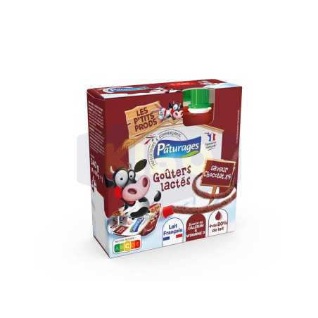 Goûters lactés au chocolat enGourde85gx4