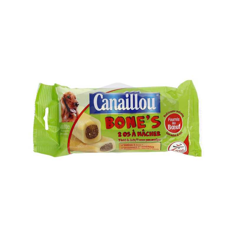 Os à mâcher bone's fourrés au buf pour chien adulte 200g
