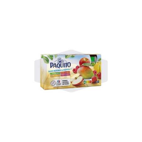 Compotes multi variétés enGourde sans sucres ajoutés 12x90g
