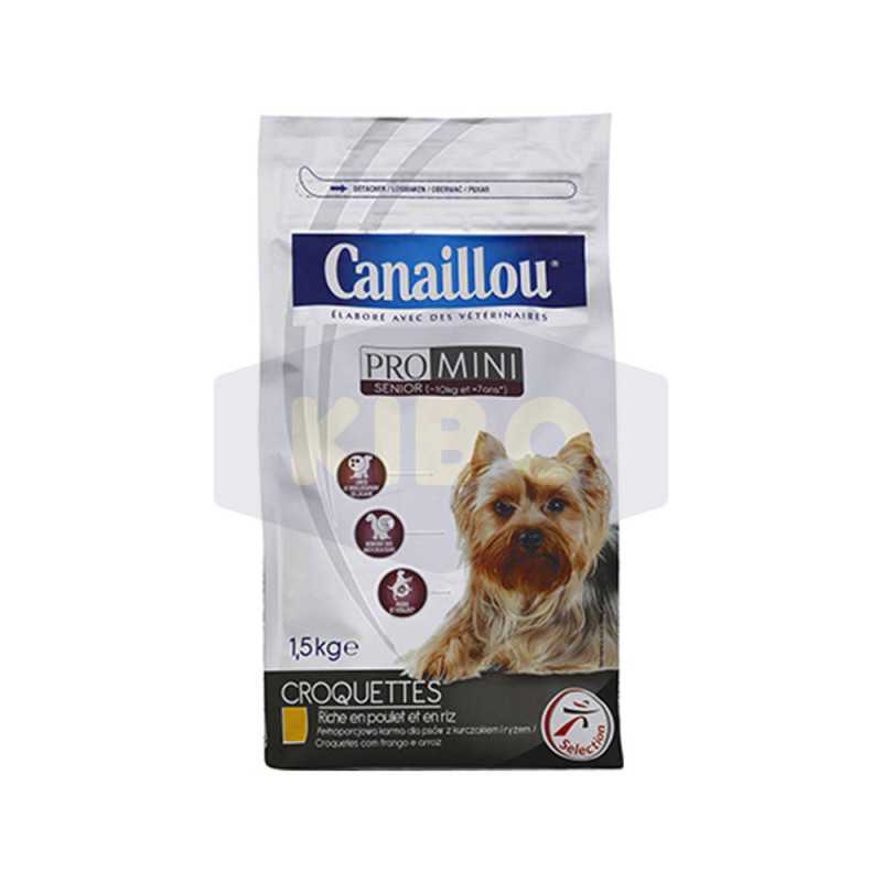 Croquettes poulet riz pro mini pour chien sénior 1