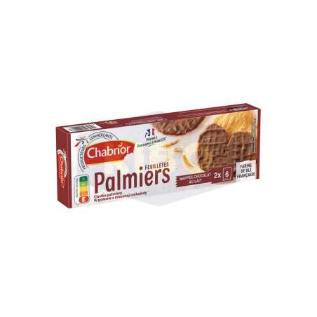 Feuilletés palmiers nappés chocolat au lait 110g
