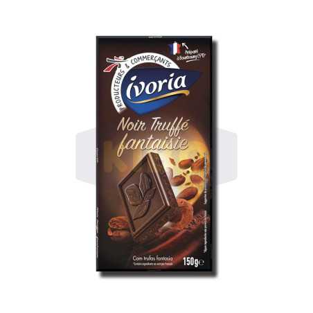 Tablette de chocolat noir fourré  truffé fantaisie 150g
