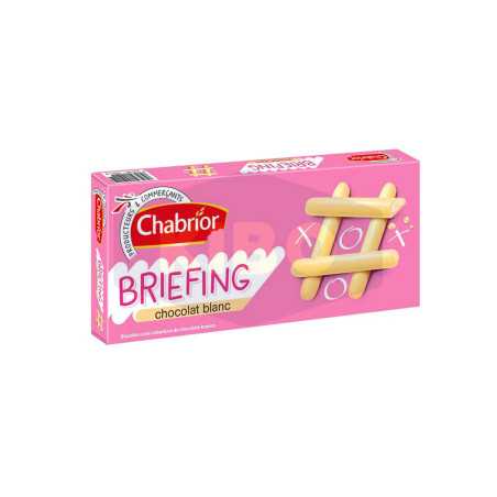 Biscuits bâtonnets briefing chocolat blanc 150g