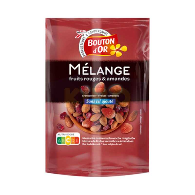 Mélange de fruits rouges et amandes sans sel ajouté 120g