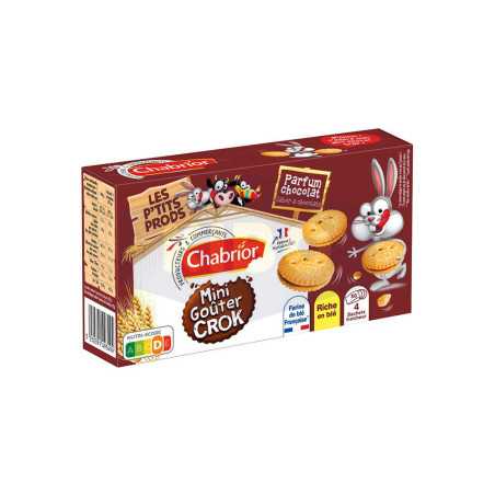 Biscuits fourrés miniGoûter crok' au chocolat 168g