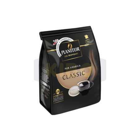 36 dosettes de café pur arabica classic 250g
