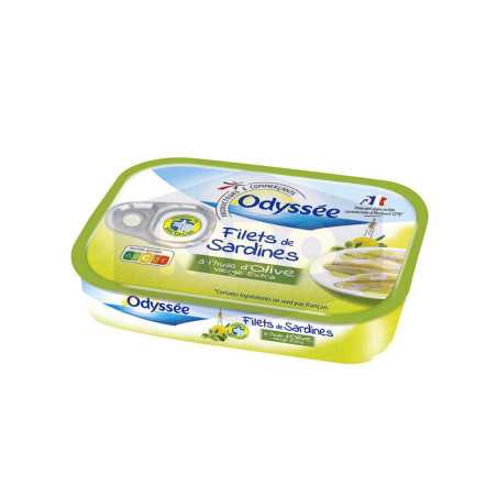 Filets de sardines à l'huile d'olive vierge extra 100g
