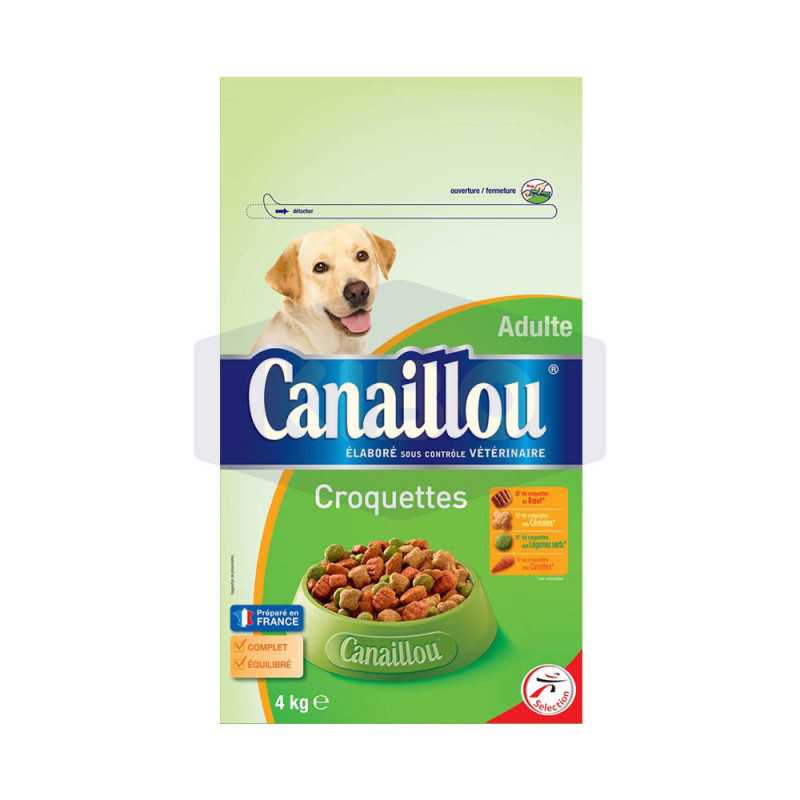 Croquettes au buf poulet et légumes pour chien adulte 4kg