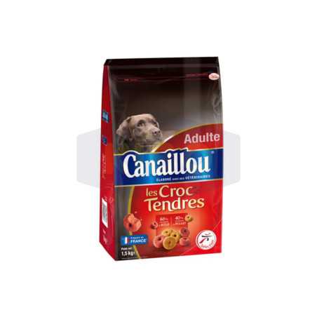 Croquettes pour chien adulte Les Croc tendres buf poulet 1