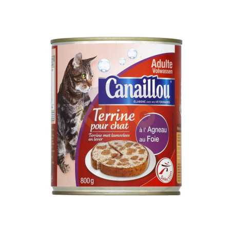 Terrine pour chat à l'agneau et veau 800g