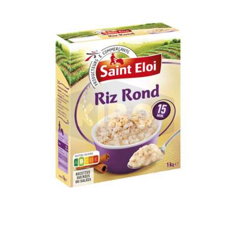 Riz rond en étui 15 minutes 1kg