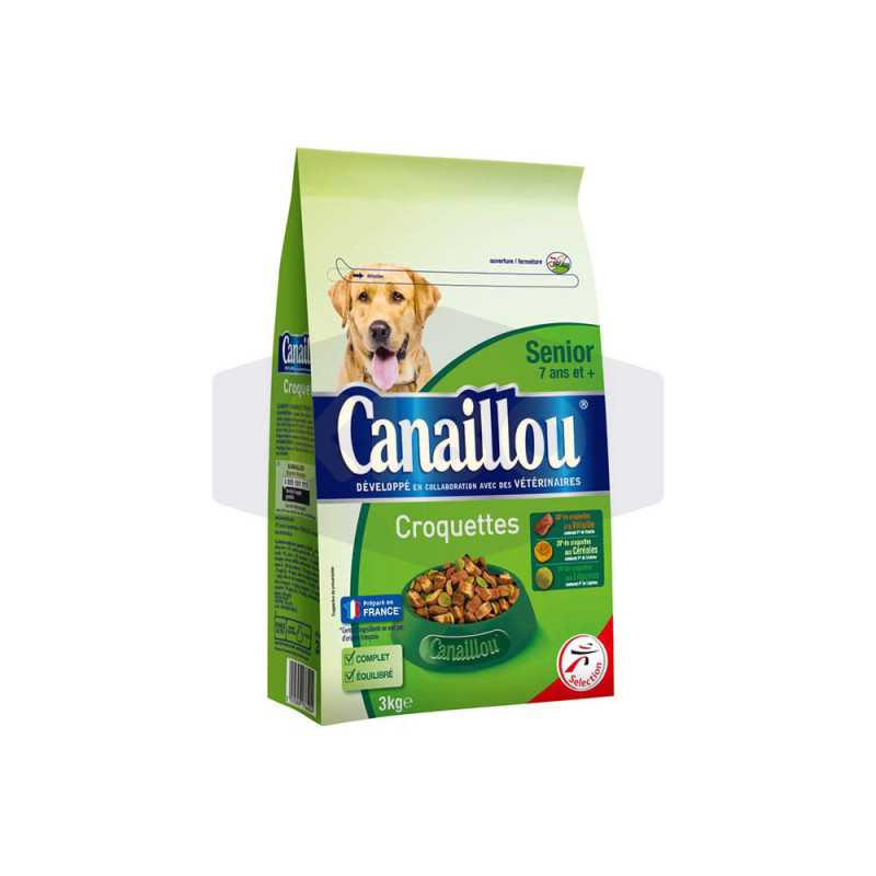 Croquettes à la volaille pour chien sénior 3kg