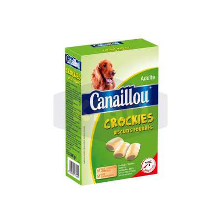 Biscuits fourrés Crockies buf volaille lapin pour chien adulte 500g