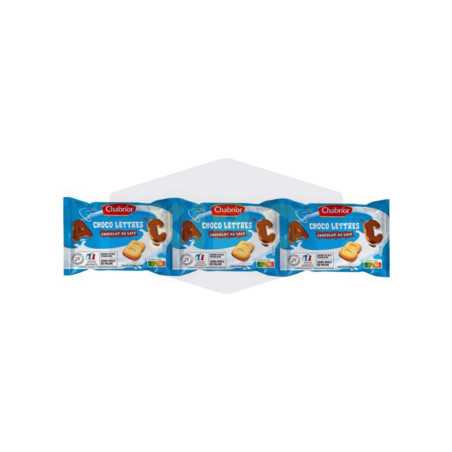 Biscuits au chocolat au lait Choco'lettres 140g