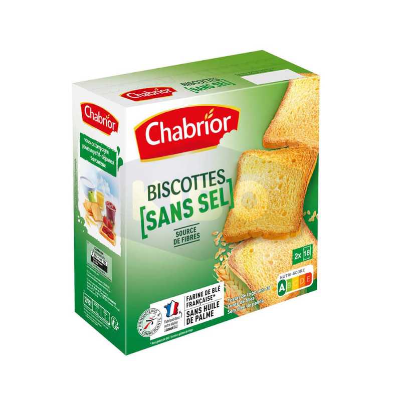Biscottes sans sel x36 300g