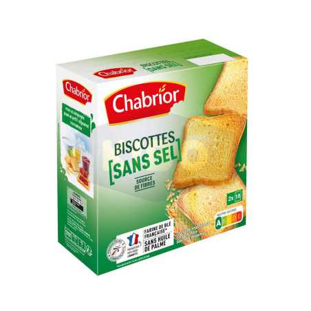 Biscottes sans sel x36 300g