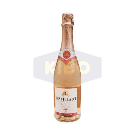 Vin mousseux rosé sans alcool 750ml